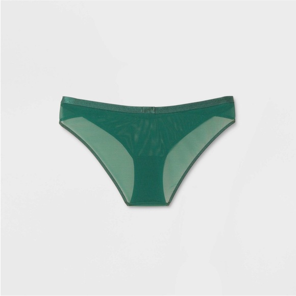 NWT Women's Mesh Cheeky Underwear - Auden™ Green L - Picture 2 of 9